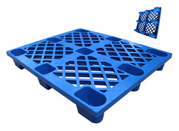 單面九腳網格塑料托盤_濟南單面九腳網格塑料托盤_山東單面九腳網格塑料托盤生產廠家